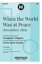 When the World Was at Peace SAB choral sheet music cover